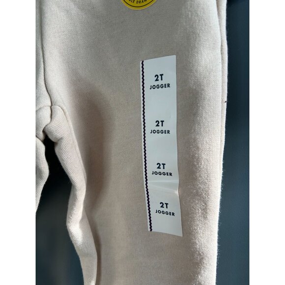 NWT Toddler Boys' Fleece Jogger Pants - Cat & Jack Khaki 2T - Picture 3 of 6